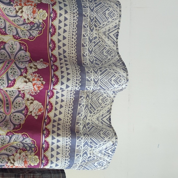 Johnny Was 3J Altivo Scarf Back Plaid Button Shirt - Picture 11 of 16